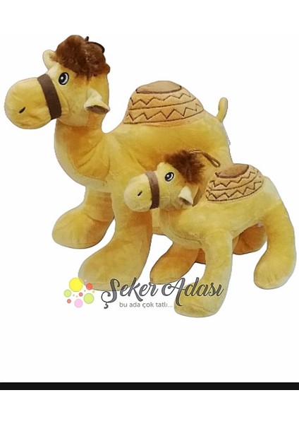 Peluş Deve Anne ve Yavrusu - Ikili Oyuncak 1 Adet