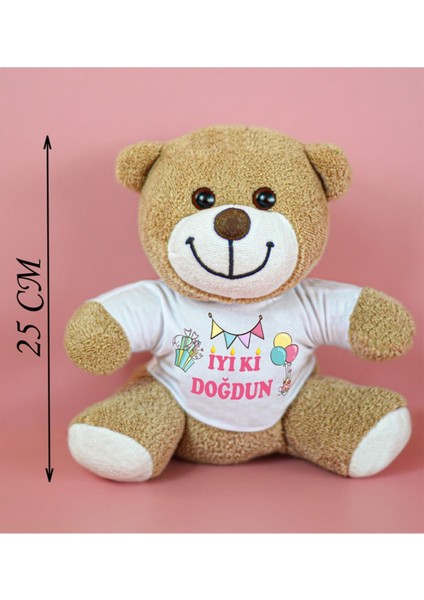 25 cm Iyi Ki Doğdun Çiçek Ayı 1 Adet fırsatları