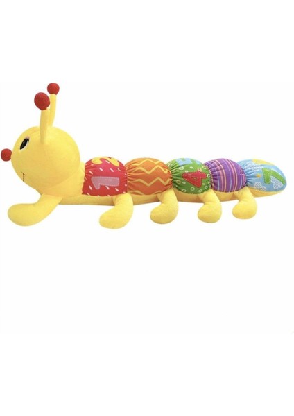 4314 Desenli Peluş Tırtıl 50 cm -Selay Oyuncak 1 Adet
