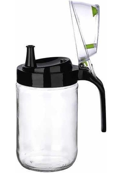 Luxury Cam Yağdanlık - Kulplu Sirkelik Sosluk 660ML 1 Adet
