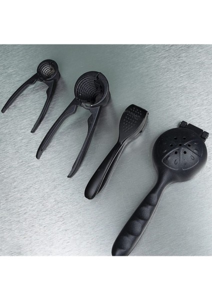 Luxury Döküm Limon Sıkacağı Sarımsak Ezici Ceviz Kıracağı Fındık Kıracağı 4'lü Set Çeyizlik Set 1 Adet