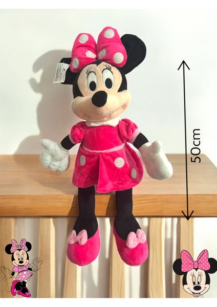Mickey Mouse Minnie Mouse Peluş Oyuncak 50 cm Tüy Dökmeyen Soft Peluş Oyuncak 1 Adet