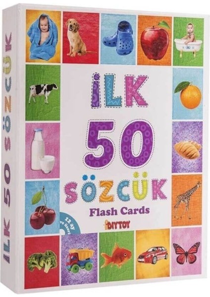 2'li Eğitim Seti - Ilk 50 Sözcük ve Bebeğimin Ilk Zeka Kartları 1 Adet