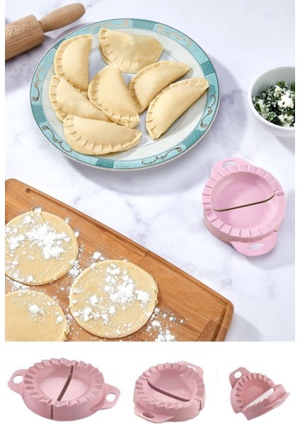 Luxury Ikili Çiğ Börek Mantı Ravioli Kalıbı 1 Adet