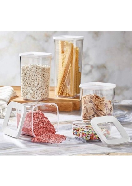 Luxury Lossa Kare Vakumlu Saklama Kabı 5`li Set 1 Adet