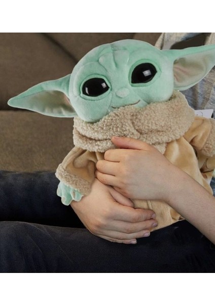 Peluş Baby Yoda 35 cm Star Wars Baby Yoda Oyuncak 1 Adet