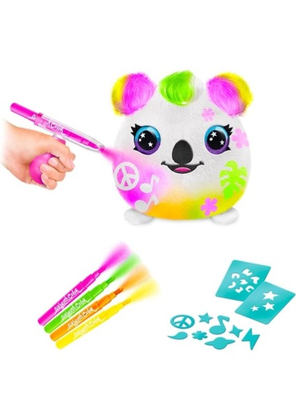 Airbrush Plush Squishy Peluş Neon Koala 1 Adet