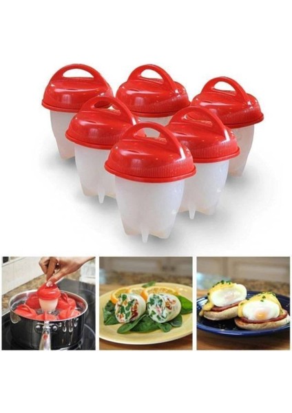 Luxury Silikon Yumurta Haşlama Kabı 6lı Set Clz 1 Adet