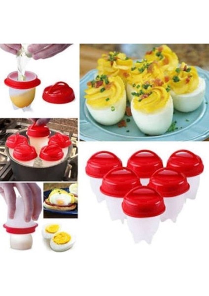 Luxury Silikon Yumurta Haşlama Kabı 6lı Set Clz 1 Adet