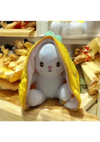 Pembe Çilek Tavşan 25 Cm- Peluş Oyuncak- Hem Çilek Hemde Tavşan 1 Adet