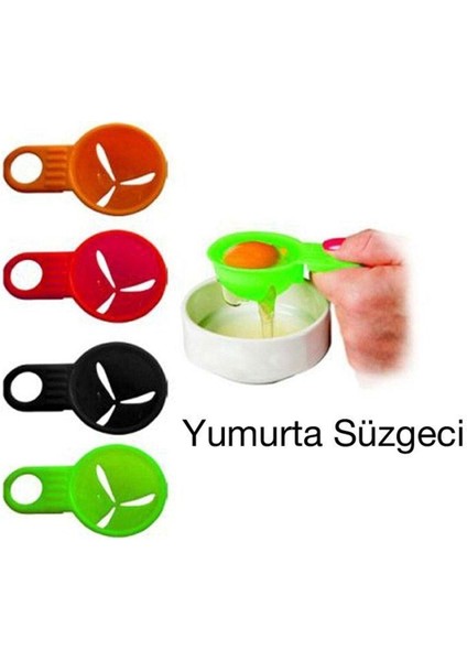 Luxury Yumurta Süzgeci Yumurta Akı Sarı Ayırıcı Asorti 1 Adet