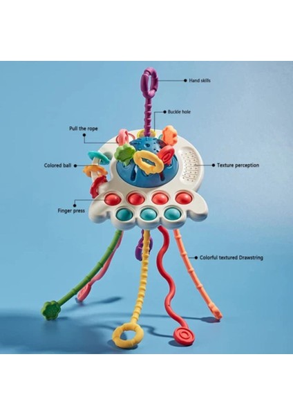 Prodigy Toy Eğitici Şekilli Silikon Oyuncak - Çok Renkli 1 Adet