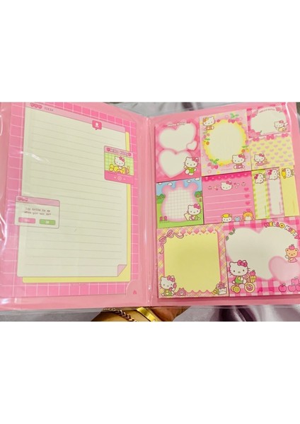 Sevimli 1 Adet Kuromi Cinnamaroll Hello Kitty Post-It Defter 1 Adet