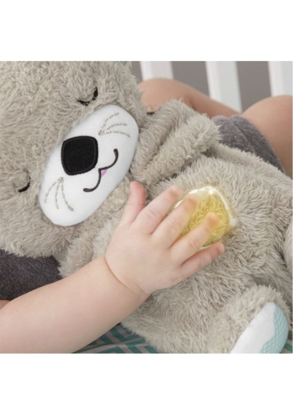 Gri Uyku Arkadaşı Su Samuru Peluş Oyuncak 1 Adet