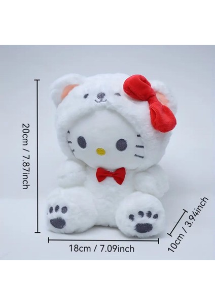 Luxury Sevimli Sanrio Kawaii Hello Kitty Peluş Oyuncak 20CM 1 Adet