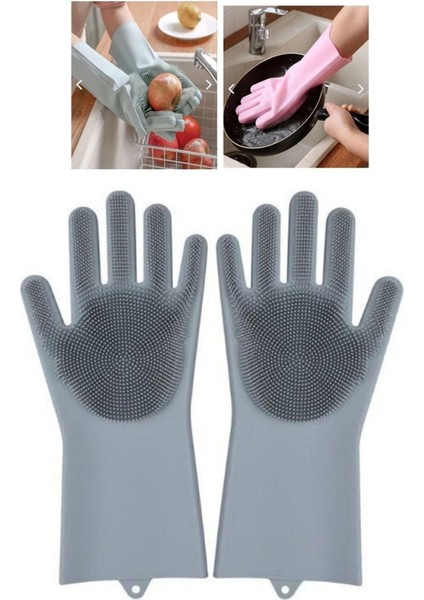 Luxury Mrtshop Silikon Bulaşık Yıkama Eldiveni Sihirli Eldiven Newxdesingx 529847 1 Adet