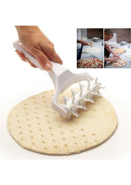 Luxury Plastik Hamur Şekillendirici Pizza Yapma Rulosu Milföy Ruleti 1 Adet