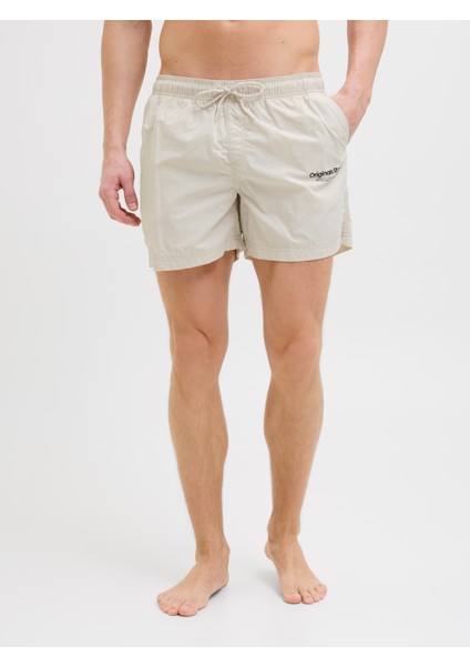 Jack Jones Jpstnaxos Jjswım Shorts Vesterbro Sn Erkek Bej Şort 12273986-06