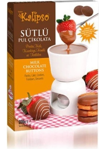Luxury Pasta Market Ovalette Katsan Kalipso Sütlü Çikolata Kuvertür 200 gr 00001-000520 1 Adet