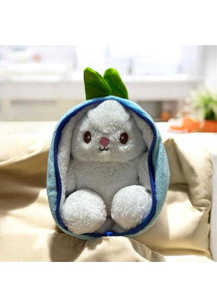 Peluş Çilek Tavşan 25 cm Peluş Oyuncak Peluş Tavşan Fermuarlı Sevgiliye Özel Hediyelik 1 Adet fiyatları