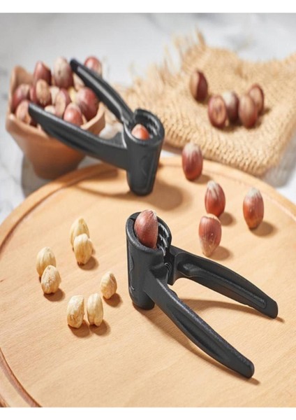 Luxury Döküm Lüx Limon Sıkacağı , Fındık ve Ceviz Kıracağı 3'lü Set Siyah 1 Adet