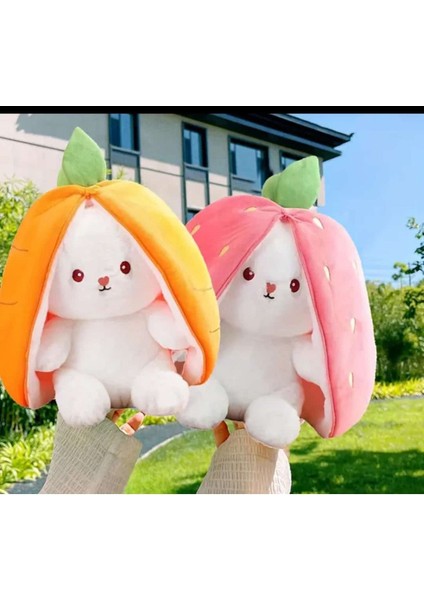 Meyve Dönüşümlü Tavşan Peluş Oyuncak 1 Adet