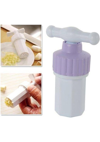 Luxury Pratik Çevirmeli Süzgeçli Sarımsak Ezme Parçalama Doğrama Aparatı 1 Adet modelleri