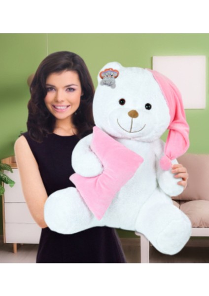 Yastıklı Uyku Arkadaşı 80 cm Peluş Ayıcık 1 Adet