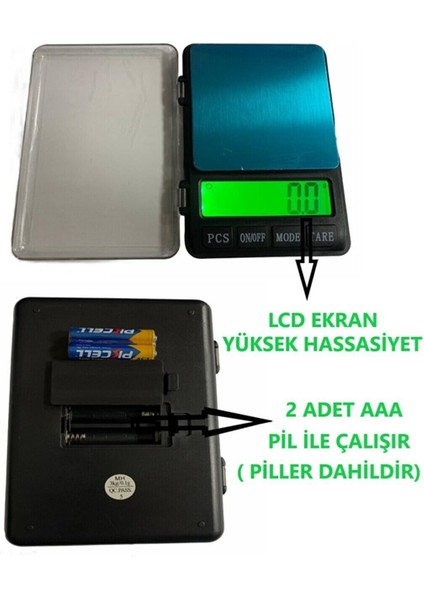 Luxury MH-999 Pratik Dijital Hassas Mutfak Terazisi Hassas Tartı 600 G /0.01 Gr. Hassasiyet Lisinya 1 Adet