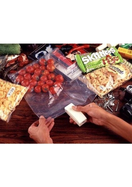 Luxury Pilli Poşet Kapatıcı Super Sealer Paket Kapatıcı Poşet Ağzı Kapatıcı 1 Adet