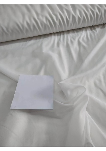 Düz Krep Tül Perde Ekru Krem Pilesiz Dikim -VLA100 fiyatları