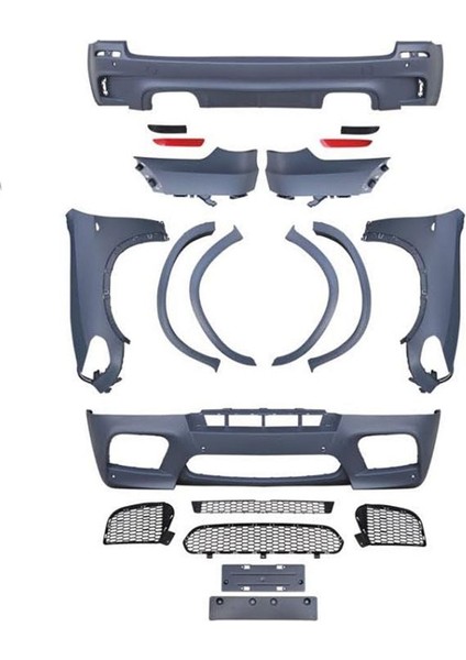 Bmw x5 e70 mtech body kit tampon seti 2007 / 2010