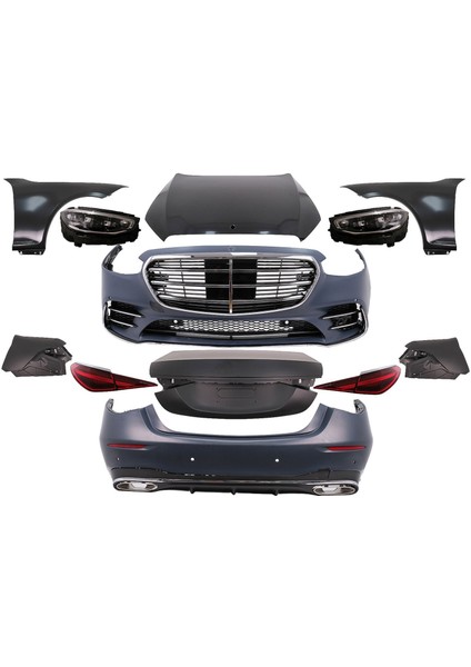 Mercedes W221 To W223 S450 Dönüşüm Body Kit Seti Full Facelift fiyatları