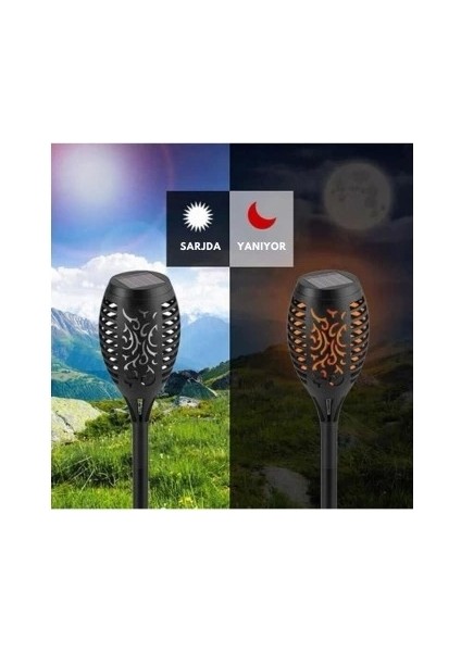 Solar Alev Efektli Bahçe Lambası fırsatları