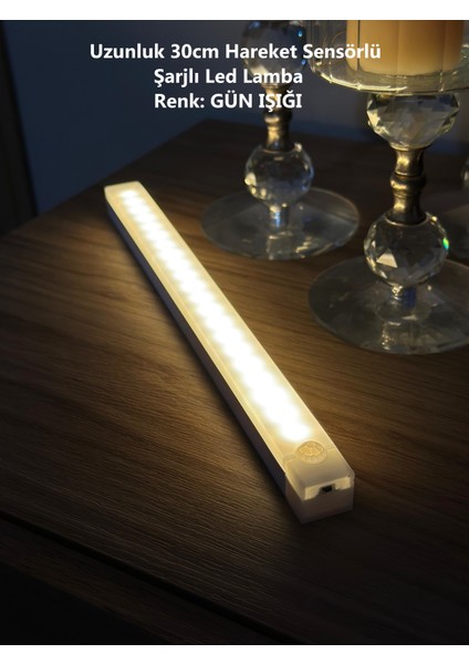 Hareket Sensörlü LED 30CM Gün Işığı