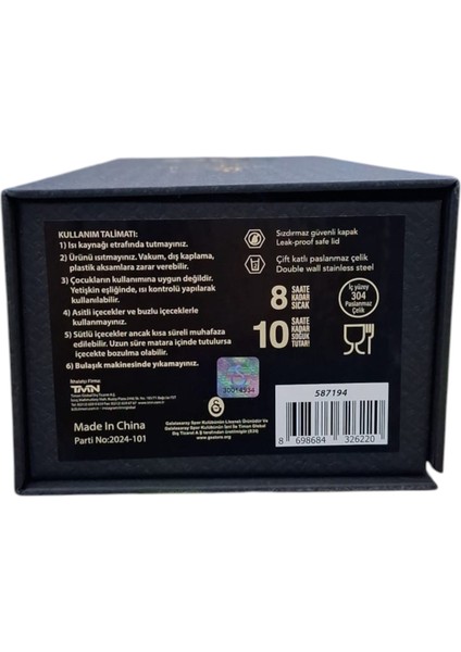 Galatasaray Matara Çelik 587194 Bardaklı Kapak Beyaz 650 ml fırsatları