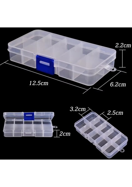 5 Adet 10 Bölmeli Organizer Kutu