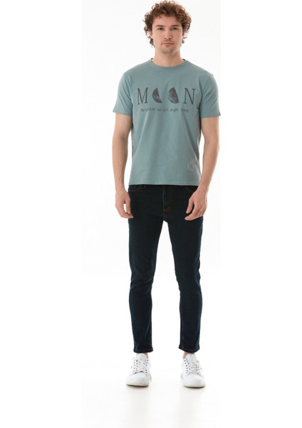 Fermuarlı Straight Jean Pantolon