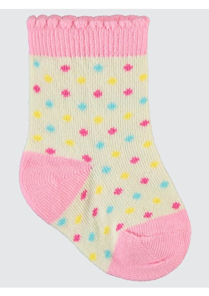 Kız Bebek 3'lü Çorap Set 6-18 Ay Pembe
