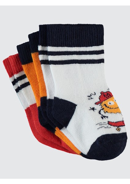 Erkek Bebek 3'lü Çorap Set 6-18 Ay Lacivert modelleri