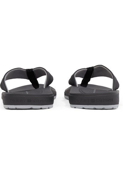 Siyah Erkek Plaj Terliği Molded Hılfıger Beach Sandal