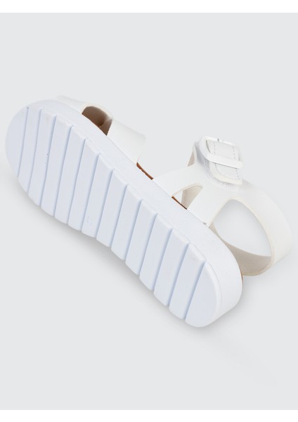 Kız Çocuk Sandalet 26-30 Numara Beyaz indirimleri