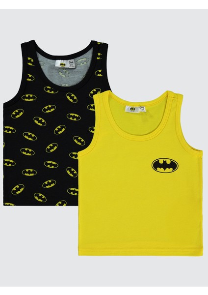 Erkek Çocuk 2'li Atlet Set 2-10 Yaş Sarı