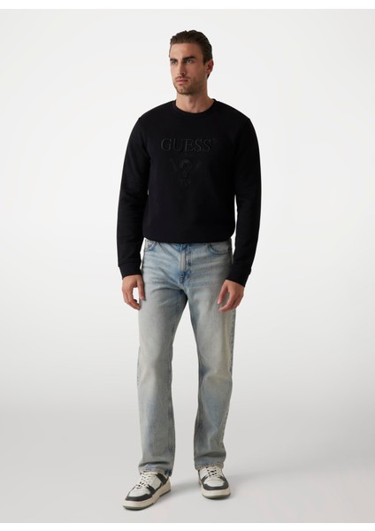Bisiklet Yaka Siyah Erkek Sweatshırt M5RQ08KCN01JBLK Beau Cn Sweatshırt