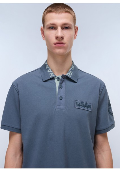 NP0A4IN9G1Y1-E-AMUNDSEN 1 Gri Relaxed Erkek T-Shirt
