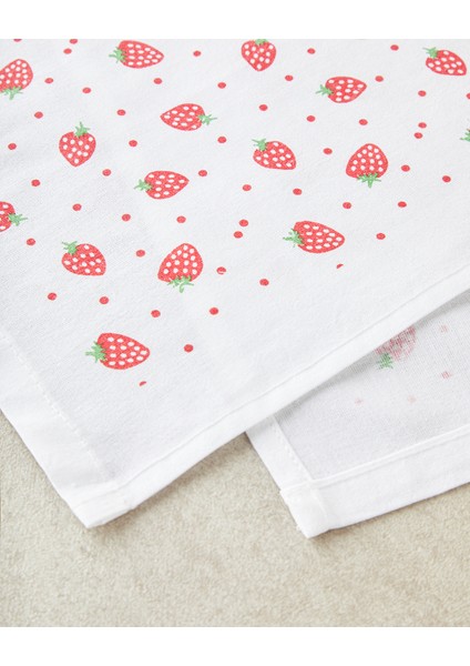 Strawberries Pamuk Kurulama Bezi Kırmızı