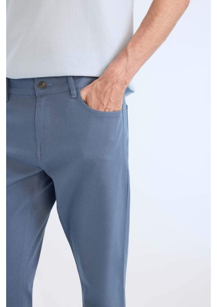 Slim Fit Dar Kesim Dar Paça Chino Kanvas Pantolon C2401AX25SP indirimleri
