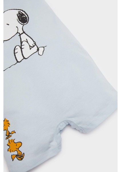 Erkek Bebek Yenidoğan Snoopy Penye Kısa Kollu Tulum E9554A525SM modelleri