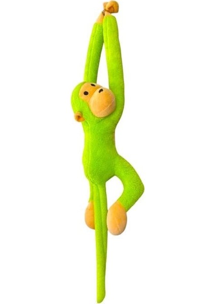 Motosiklet Peluş Sarılan Maymun Elleri Yapışan Yeşil