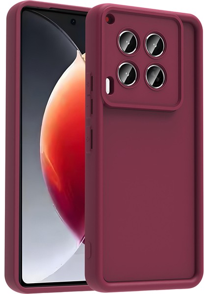 Tecno Camon 30 Kılıf Kamera Korumalı Piar Ananas Kapak - Mürdüm